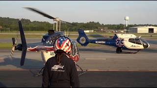 Helicopter Action Multiple Medical Helicopter Landings & Takeoffs | PDK Airport
