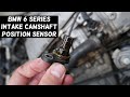 INTAKE CAMSHAFT POSITION SENSOR REPLACEMENT LOCATION BMW E63 E64 E65 E66 F01 F06 F12 F13