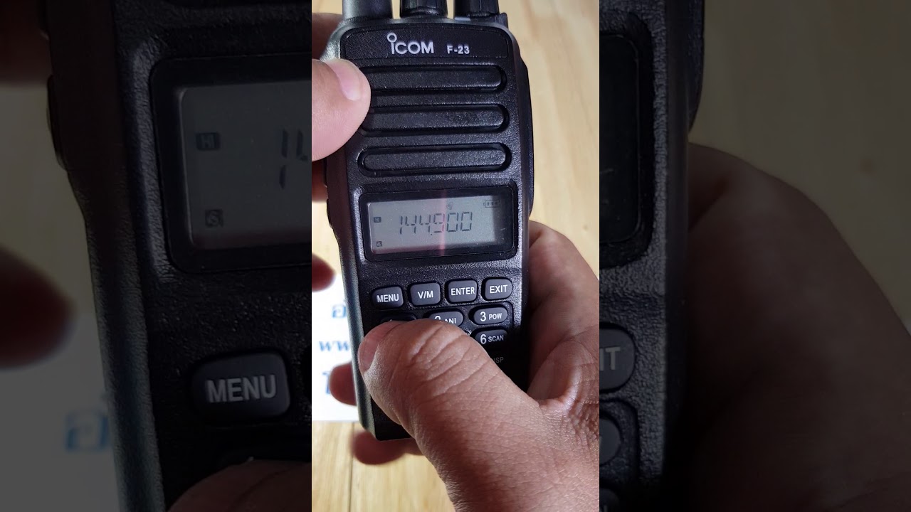 วิธีบันทึกช่อง icom F23  โทร. 081 933 3516