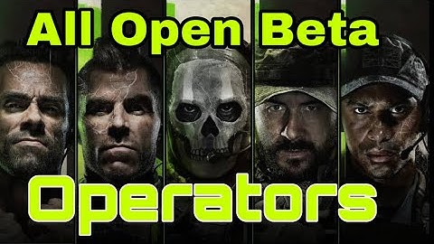 Call Of Duty Modern Warfare 2 Beta All Operators