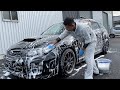 【実質放置車両】超汚い友達のインプを洗車した【シミパラダイス】