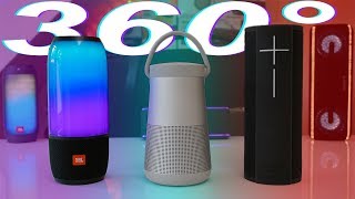 360 Degree Speakers Compared -  JBL Pulse 3 Vs Bose Soundlink Revolve Plus Vs UE Megablast