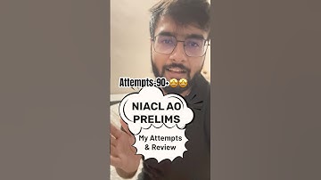 My Attempts in Niacl AO exam #niaclao #niaclaoattempts #niaclaoanalysis #niacl #niaclaoprelims