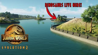 HOW TO BUILD LAGOON ISLAND ENCLOSURES! - Jurassic World Evolution 2 Exhibit Tutorial!