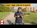 How to get part time job in canada 2024  resume for part time job in canada  mr patel 