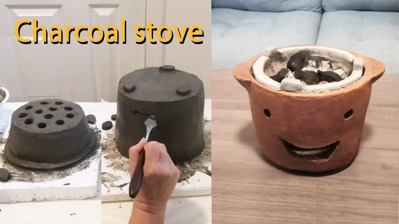 How To Make Charcoal Stove At Home / Cast iron stove alcohol stove pot