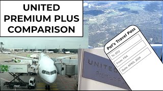 United Premium Plus Seat Comparison (FRA-SFO 777-300ER)