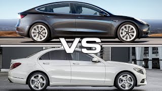 2018 Tesla Model 3 vs 2016 Mercedes C-Class