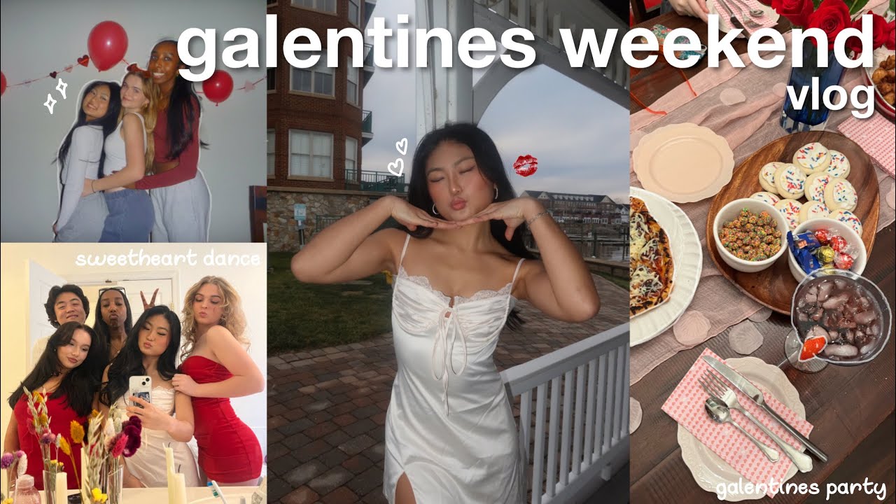 ultimate VALENTINES weekend vlog| galentines, sweet-heart dance, & more ♥️🧸💌🏹