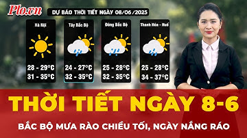 Thời tiết ngày 8-6: Miền Bắc chiều tối có mưa rào và giông, ngày nắng | Tin tức