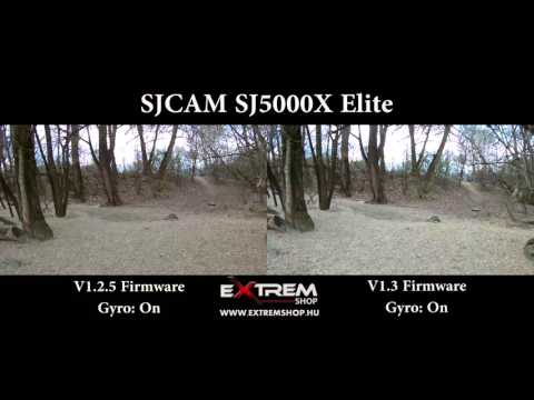 SJCAM SJ5000X Elite Gyro test - V1.3 vs. V1.2.5 Firmware Comparison