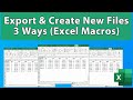 VBA/Macro Course - 3 Ways to Create New Workbooks & Save and Close Them Using a Macro