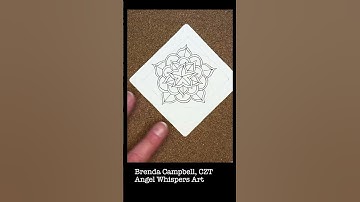 Mindful Monday 44. Draw  along with me and create this tile using the Zentangle Method. #zentangle