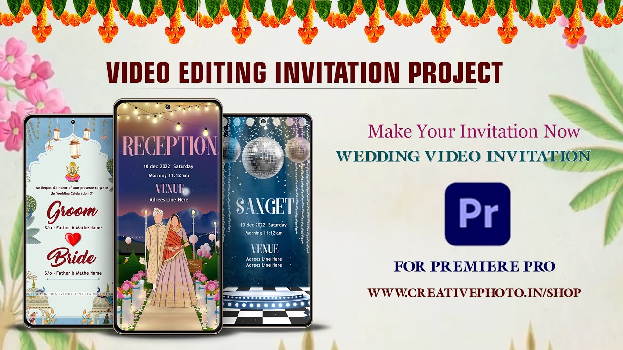 New premiere pro invitation project dwonload save the date project