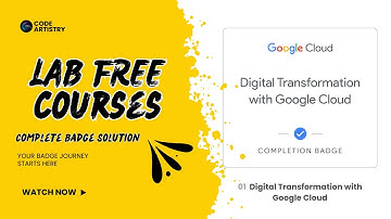 Digital Transformation with Google Cloud | Free Course 2025 + Skill Badge