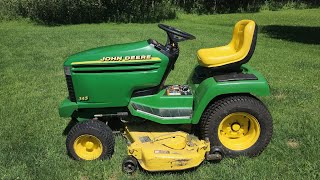 Bringing My John Deere 345 Back to Life with Fresh Hood & Decals!