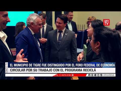 Tigre recibe premio por su programa de reciclaje Reciclá 2026