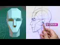 Easy Way To Draw The Planes of the Head For Beginners