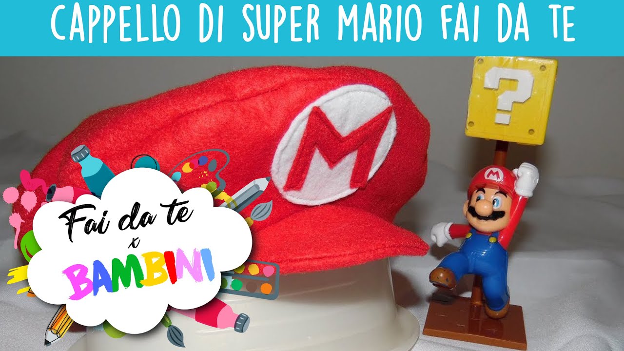 Cappello da Super Mario in pannolenci - Tutorial 