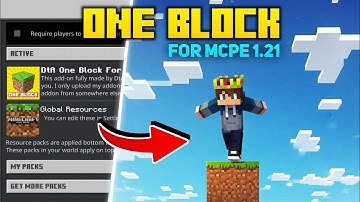 Best OneBlock Map For MCPE 1.21+ || BubunXP