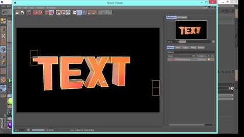 How to make a C4D text render W/ Render settings