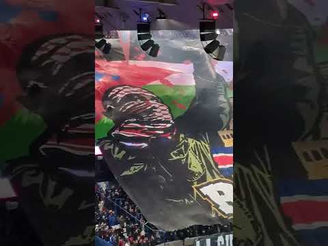 تيفو فلسطين الذي تسبب في معاقبة جمهور باريس سان جيرمان Psg Tifo Ultrasworld Ultras 
