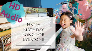 Happy Birthday Song (Happy Birthday To Everyone) #ByOlivia 6-Year-Old Acoustic Piano