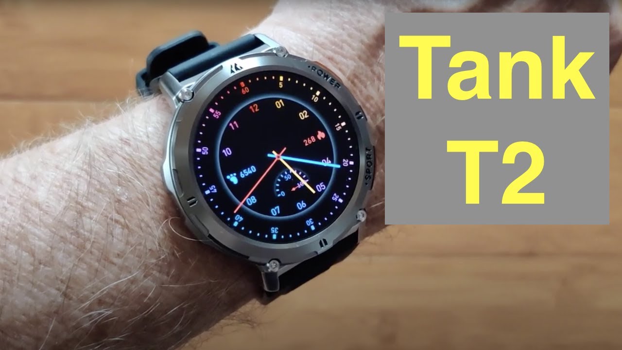 KOSPET TANK T2 BT Calling 5ATM AMOLED Always-On Rugged Military Grade  Smartwatch: Unbox & 1st Look 