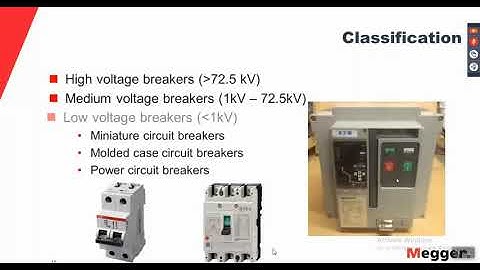 Primary Injection Testing of Low Voltage Circuit Breakers by Megger