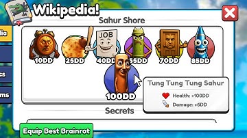 Tung Tung Sahur RETURNS To Brainrot Evolution! (Roblox)