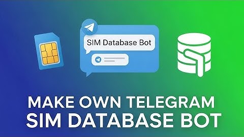 How to make own telegram sim database bot | 2025 | new method 