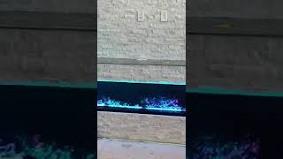 Wasserdampfkamin  kalte blaue Flammen  |  3D Wasserdampf Elektrokamin AFIRE