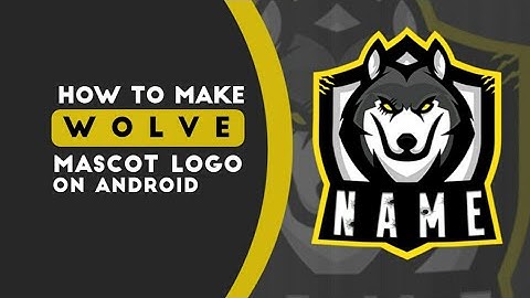 How To Make Mascot Wolve Logo On Android & iOS || PixelLab ||