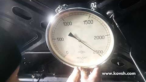 Проверка давления ТНВД Common Rail при помощи механического манометра