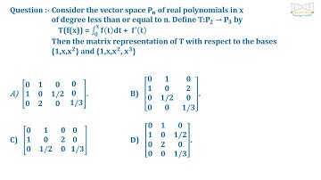 LINEAR TRANSFORMATION | JUNE - 2019 |CSIR-NET SOLUTION | MATHEMATICS | LINEAR ALGEBRA | PART-B.