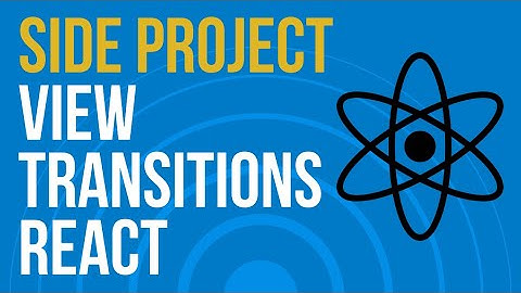 Easy View Transitions in React for SyntaxMakers