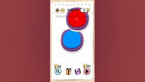 Click on the blue button 6 times |brain test|