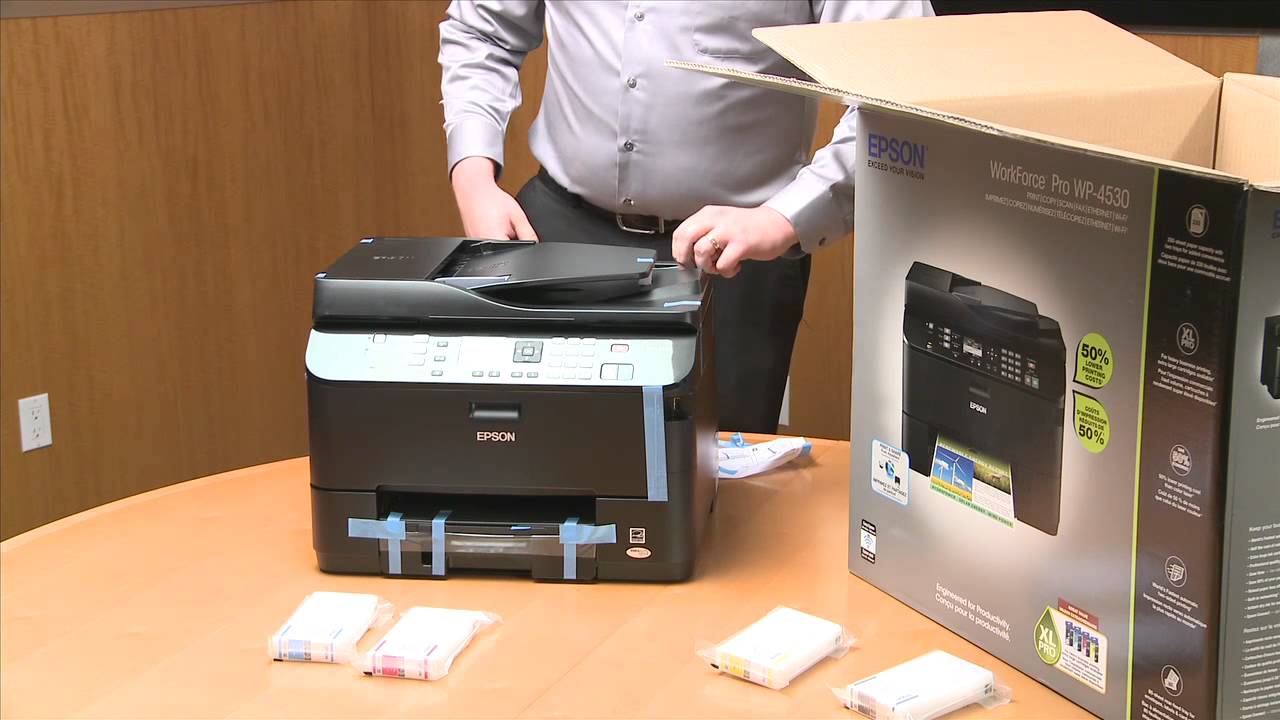 Epson WorkForce Pro 4530 All-in-One Printer | Unboxing - YouTube