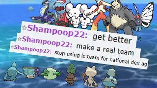 Encountering THE MOST TOXIC POKEMON PLAYER in National Dex AG!