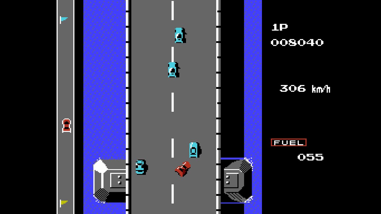 [TAS] NES Road Fighter by mtvf1 in 04:34.02