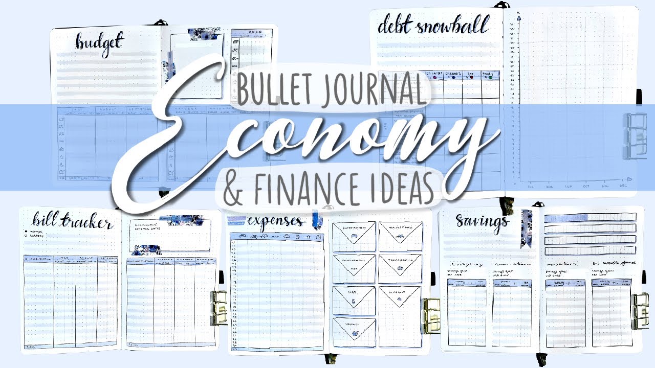 HOW I BUDGET IN MY BUJO | ECONOMY & FINANCE BULLET JOURNAL IDEAS | Plan  With Me - YouTube