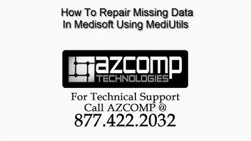 How To Repair Missing Data In Medisoft Using MediUtils