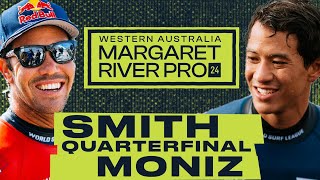 Jordy Smith vs Seth Moniz | Western Australia Margaret River Pro 2024 - Quarterfinals