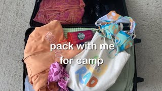 PACK WITH ME FOR SUMMER CAMP