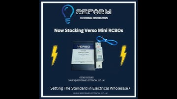 Reform Electrical - Now Stocking Verso Mini RCBOs