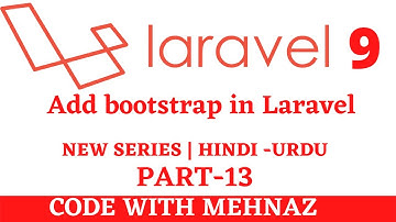 Laravel 9 tutorial in Hindi | Add bootstrap in Laravel #laravel9