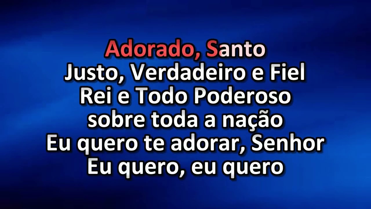 Sou Adorador - Playback - Legendado
