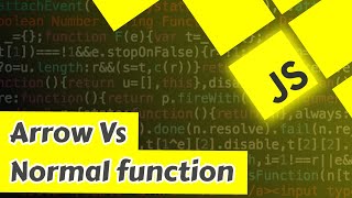 4. Arrow vs normal function & this with arrow function | Javascript interview question in Hindi