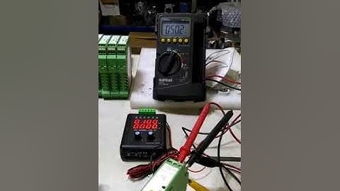 4...20 mA signal conditioner test