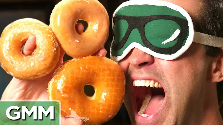 Blinder Geschmackstest für Donuts